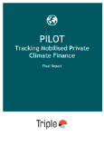 Research Collaborative - Cover page - PILOT Tracking Mobilised Private Climate Finance